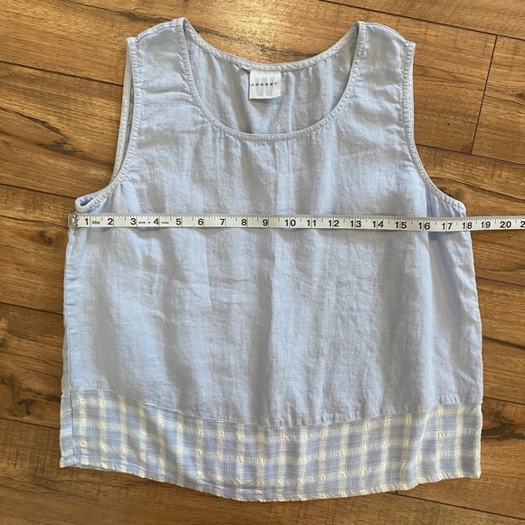 Vintage RARE Johnny Was Linen Tank Top Size Medium - Picture 9 of 9